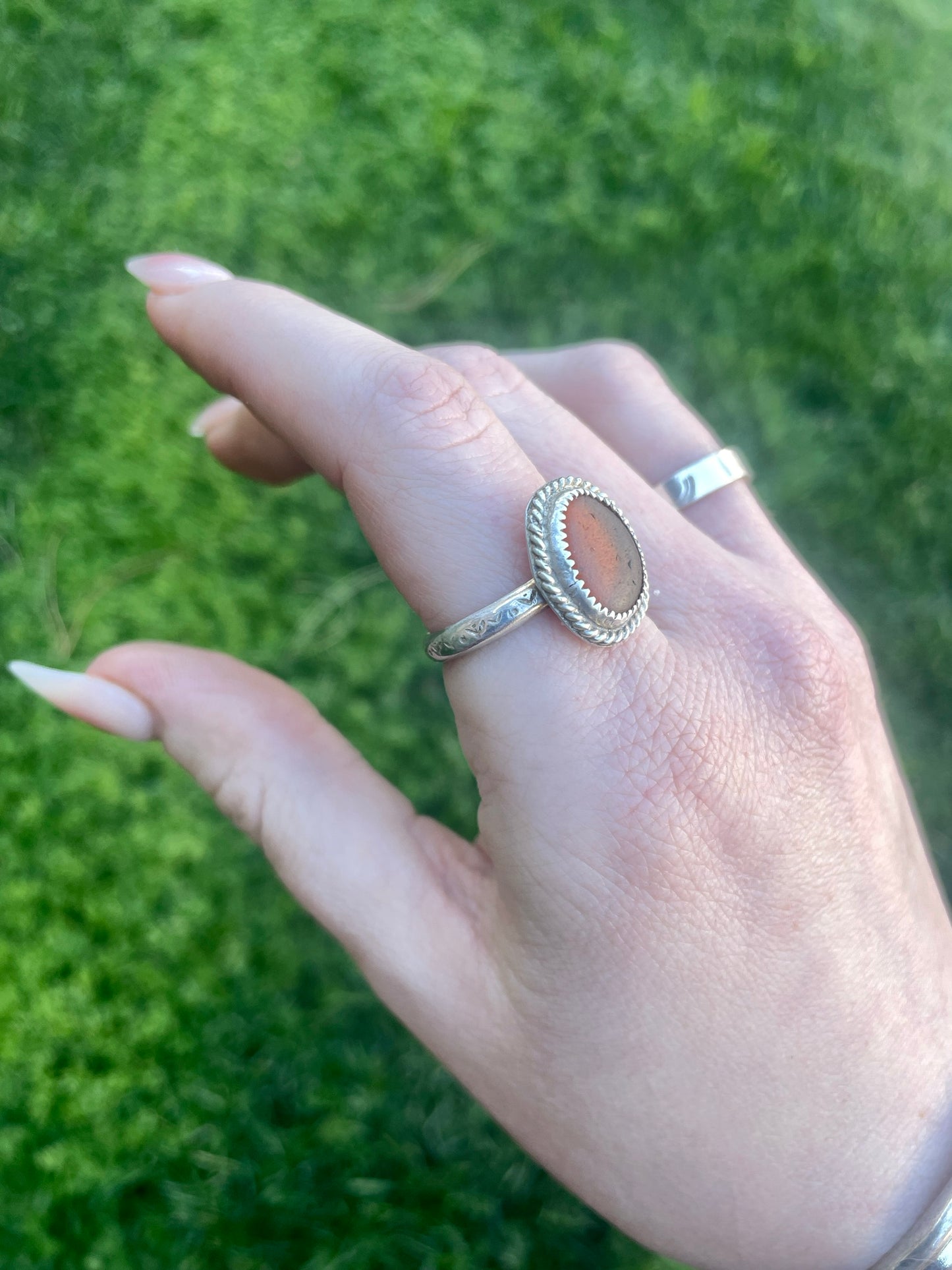 *Amber* Sea Glass - Size 7.75
